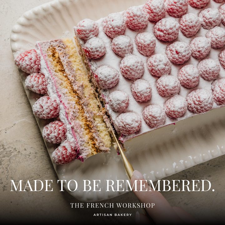 Made to be remembered: a raspberry cake at The French Workshop